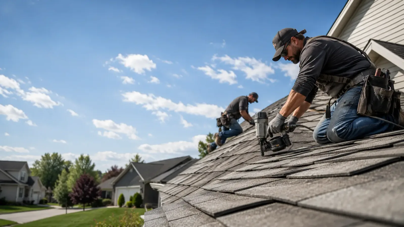 Storm Damage Roof Repair in Red Bud, IL near me